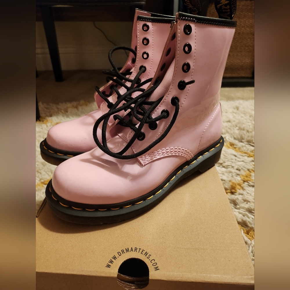 Pale pink Dr Martens